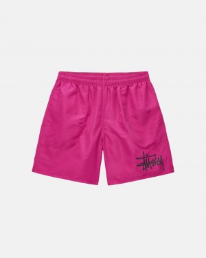 Stussy Mesh Big Basic Kurze Hose Lila | 16208-BVAN